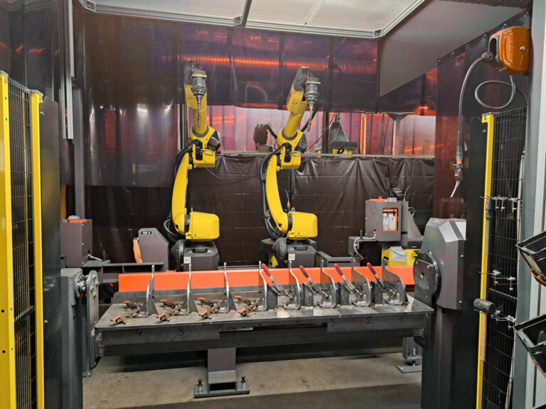 Robot de soudure en production chez Oxymetal